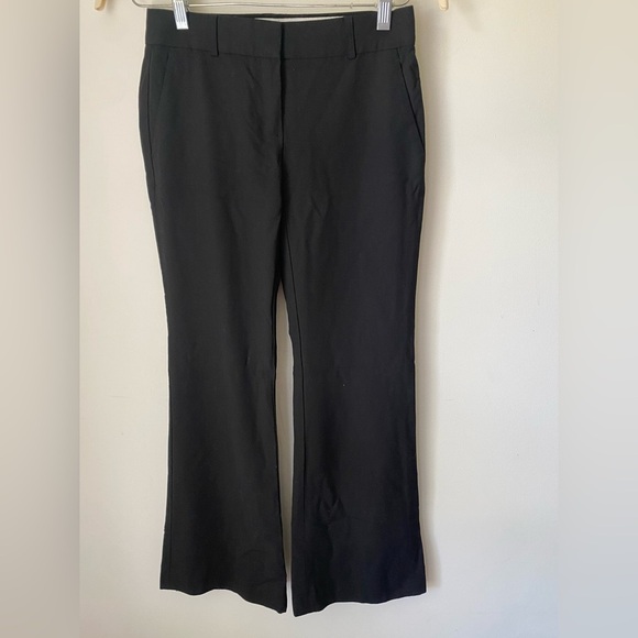 Theory Pants Women’s 2 Wool Trousers Wide Leg Low Rise Y2K Vintage Office Siren - Picture 1 of 12